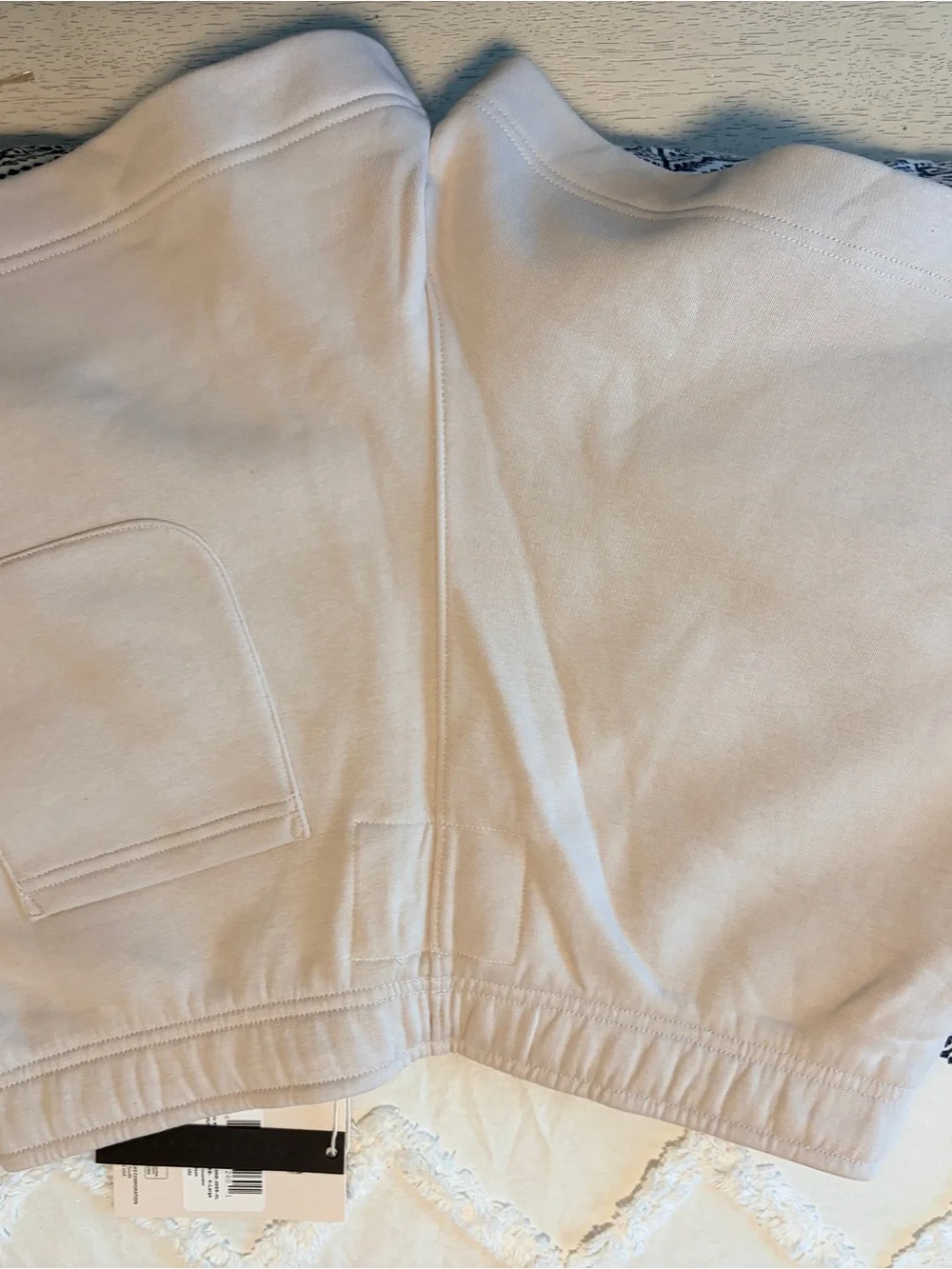 Starbucks Beige Athletic Shorts with Pink Logo